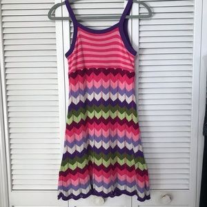 Hanna Andersson Pastel Zig zag pattern dress